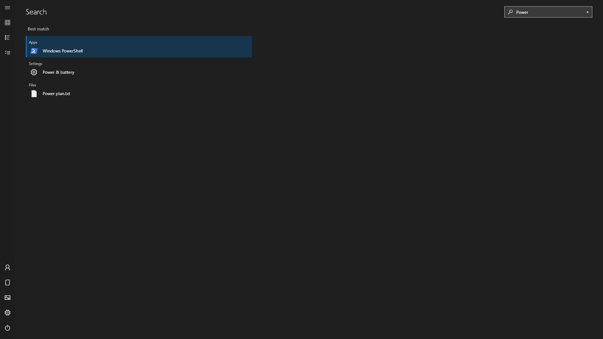 ReStart search with an app selected as the best match, plus Windows settings and local filename results.