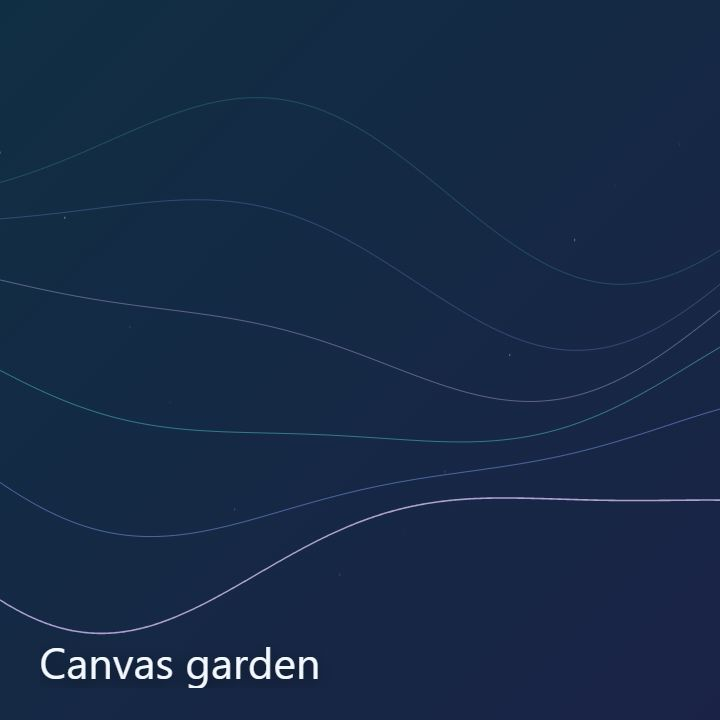 Canvas garden live tile