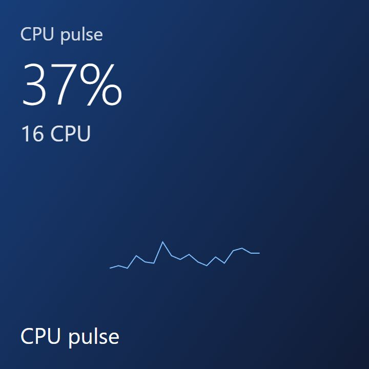 CPU pulse live tile